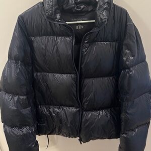 Uniqlo Shiny Black Puffer Jacket